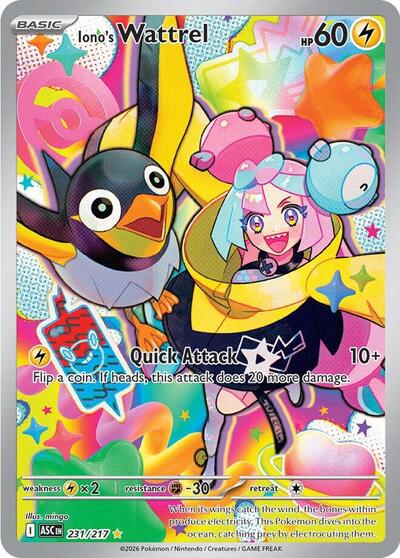 ME: Ascended Heroes - 231/217 Iono's Wattrel Illustration Rare