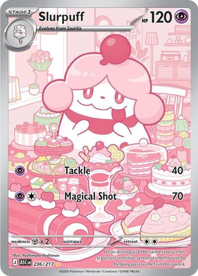 ME: Ascended Heroes - 236/217 Slurpuff Illustration Rare