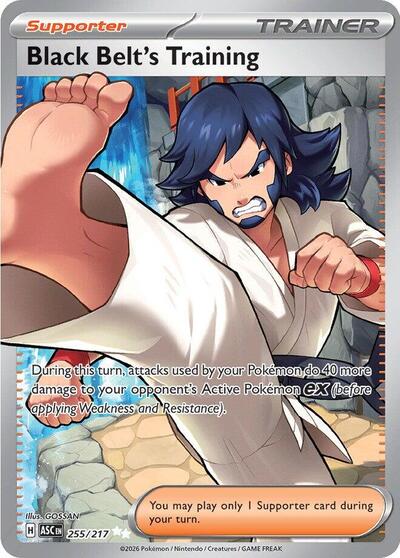 ME: Ascended Heroes - 255/217 Black Belt's Training Ultra Rare