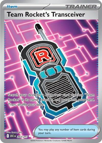 Mega Evolution Ascended Heroes - 263/217 Team Rocket's Transceiver Ultra Rare