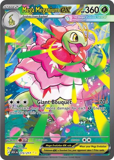 ME: Ascended Heroes - 272/217 Mega Meganium ex Special Illustration Rare