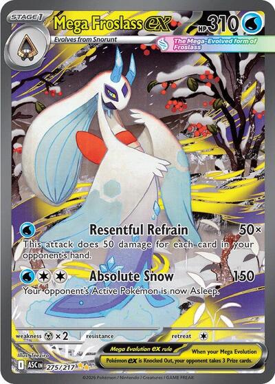 ME: Ascended Heroes - 275/217 Mega Froslass ex Special Illustration Rare