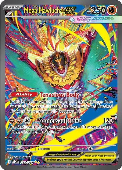 ME: Ascended Heroes - 283/217 Mega Hawlucha ex Special Illustration Rare