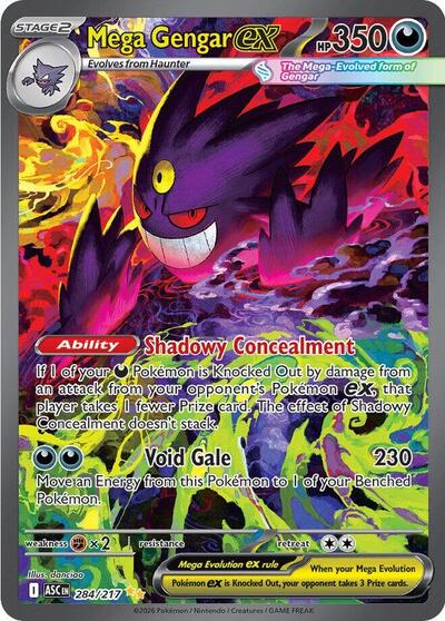 ME: Ascended Heroes - 284/217 Mega Gengar ex Special Illustration Rare