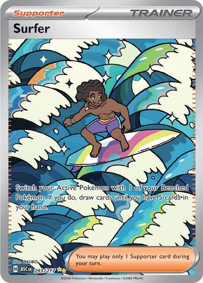 ME: Ascended Heroes - 293/217 Surfer Special Illustration Rare