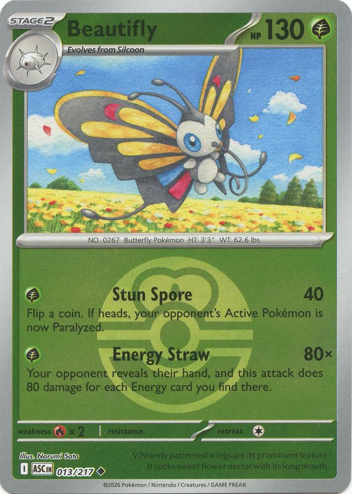 Mega Evolution Ascended Heroes - 013/217 Beautifly Uncommon