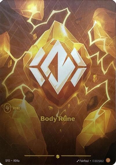 Riftbound Spiritforged - R04a Body Rune (Alternate Art) Showcase