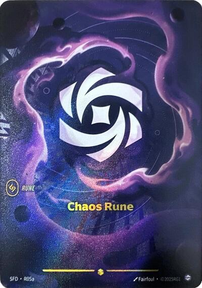 Riftbound Spiritforged - R05a Chaos Rune (Alternate Art) Showcase