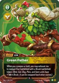 Riftbound- Unleashed - Ivern - Green Father 195/219 Rare