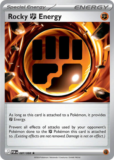 Mega Evolution Perfect Order - 087/088 Rocky Fighting Energy Rare