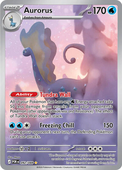 Mega Evolution Perfect Order - 092/088 Aurorus - 092/088 Illustration Rare