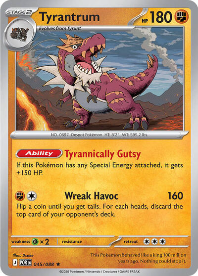 Mega Evolution Perfect Order - 045/088 Tyrantrum Rare