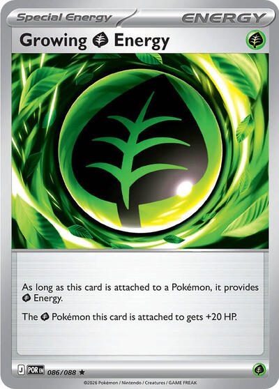 Mega Evolution Perfect Order - 086/088 Growing Grass Energy Rare