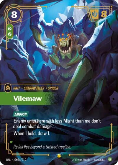 Riftbound- Unleashed - Vilemaw (Alternate Art) 060a/219 Showcase