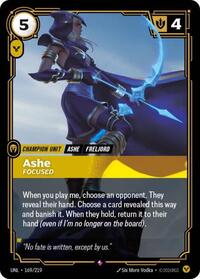 Riftbound- Unleashed - Ashe - Focused 169/219 Rare