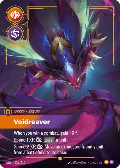 Riftbound- Unleashed - Kha'Zix - Voidreaver (Overnumbered) 236/219 Showcase