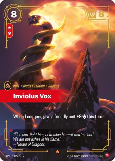 Riftbound- Unleashed - Inviolus Vox 027/219 Epic