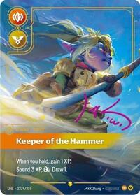 Riftbound- Unleashed - Poppy - Keeper of the Hammer (Signature) 237*/219 Showcase