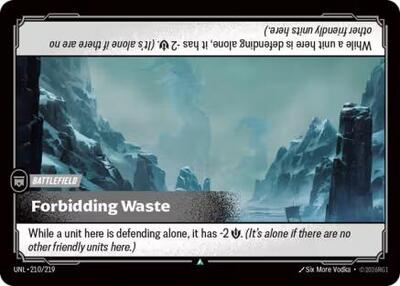 Riftbound - Unleashed - Forbidding Waste 210/219 Uncommon