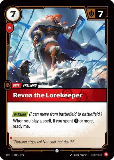 Riftbound - Unleashed - Revna the Lorekeeper 005/219 Common