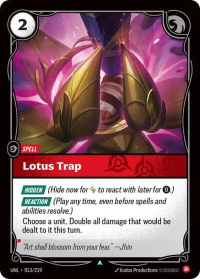 Riftbound - Unleashed - Lotus Trap 013/219 Uncommon
