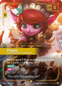 Riftbound- Unleashed - Poppy - Defender of the Meek (Alternate Art) 178a/219 Showcase