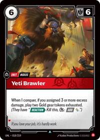 Riftbound - Unleashed - Yeti Brawler 018/219 Uncommon