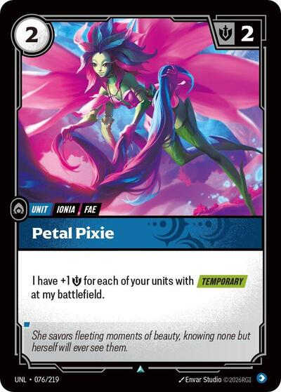 Riftbound - Unleashed - Petal Pixie 076/219 Common