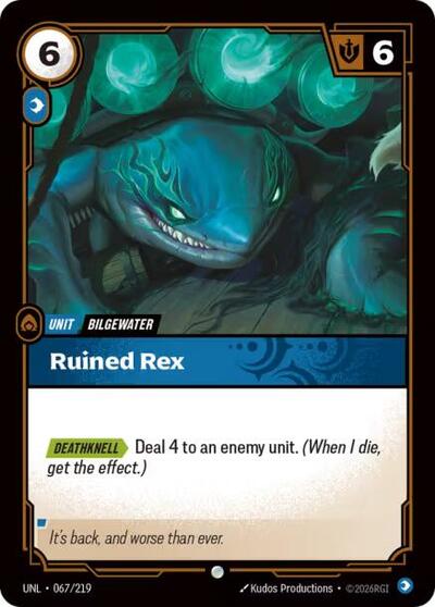 Riftbound - Unleashed - Ruined Rex 067/219 Common