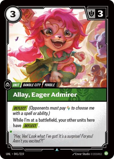 Riftbound - Unleashed - Allay, Eager Admirer 041/219 Uncommon