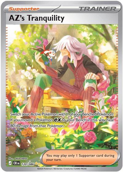Mega Evolution Chaos Rising - 120/086 AZ's Tranquility Special Illustration Rare