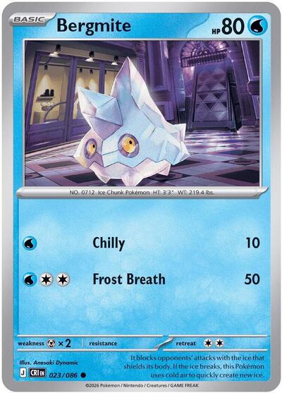 Mega Evolution Chaos Rising - 023/086 Bergmite Common