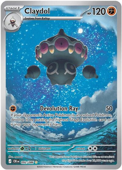 Mega Evolution Chaos Rising - 092/086 Claydol Illustration Rare