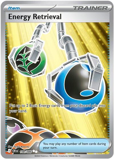 Mega Evolution Chaos Rising - 108/086 Energy Retrieval Ultra Rare