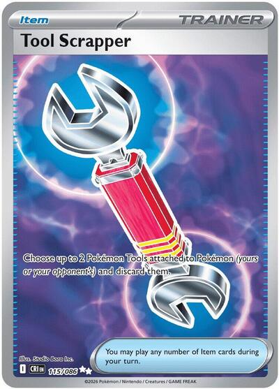 Mega Evolution Chaos Rising - 115/086 Tool Scrapper Ultra Rare
