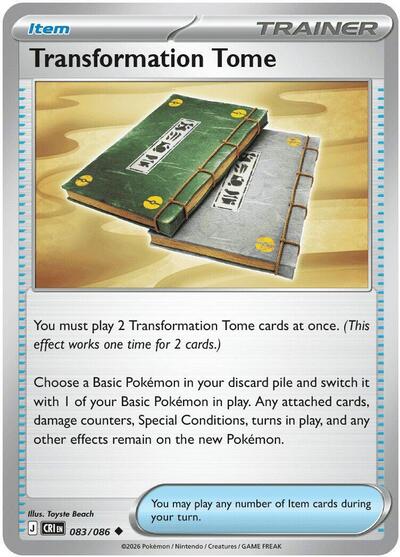Mega Evolution Chaos Rising - 083/086 Transformation Tome Uncommon