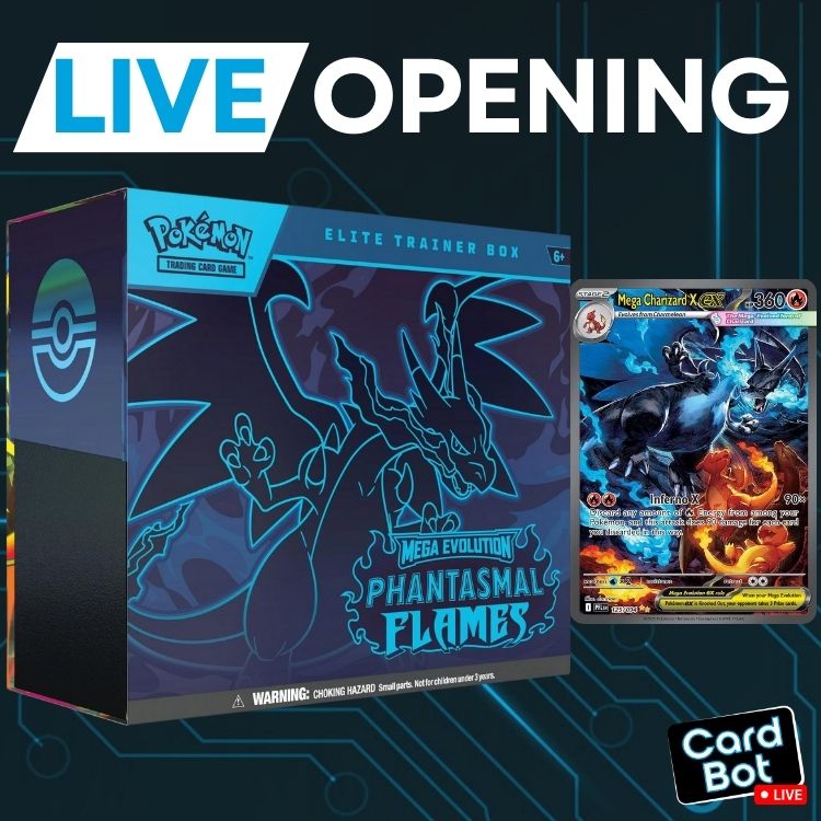 LIVE OPENING - Pokémon TCG Phantasmal Flames Elite Trainer Box - LIMIT 1 EACH