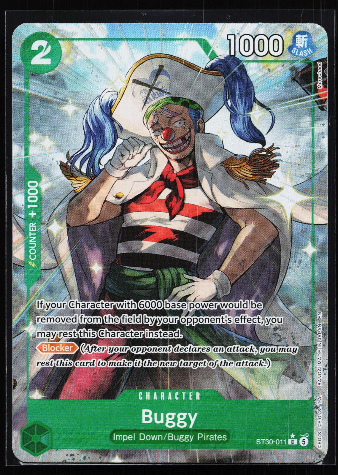 Starter Deck EX: Luffy & Ace ST30-011 Buggy (Full Art) Common