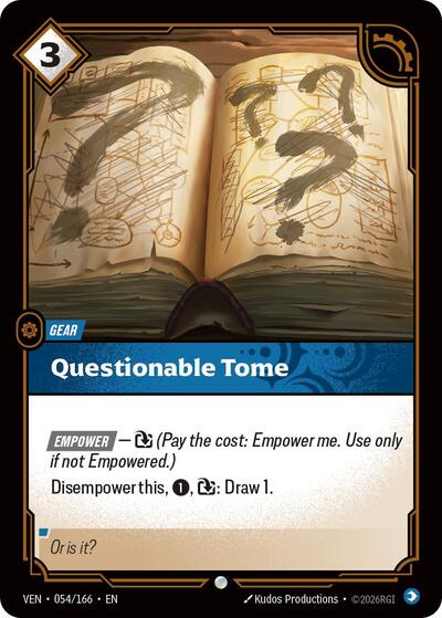 Vendetta - 054/166 Questionable Tome Common