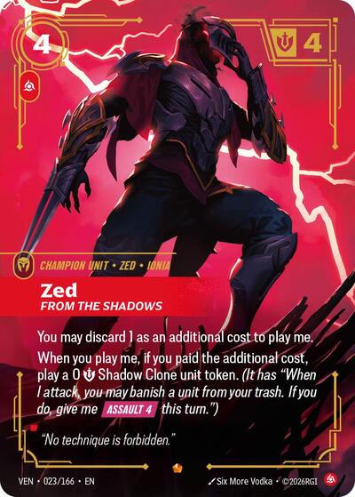 Vendetta - 023/166 Zed Epic