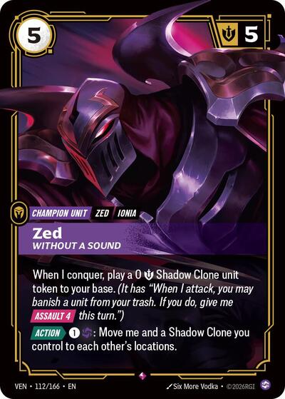 Vendetta - 112/166 Zed Rare