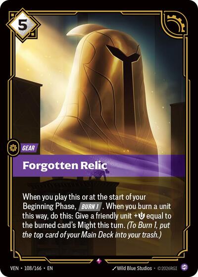 Vendetta - 108/166 Forgotten Relic Rare