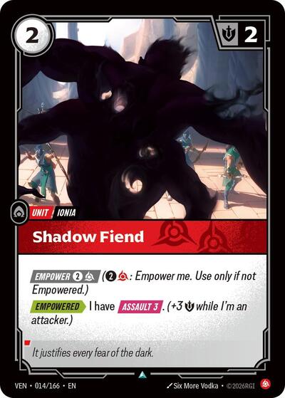 Vendetta - 014/166 Shadow Fiend Uncommon
