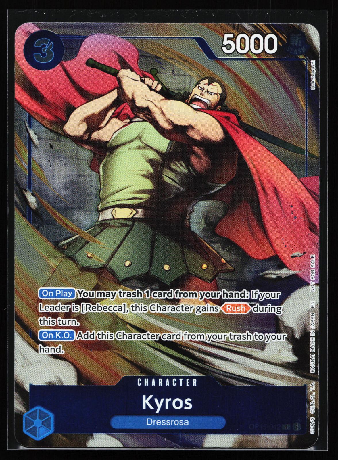 Adventure on Kami's Island OP15-042 Kyros Rare