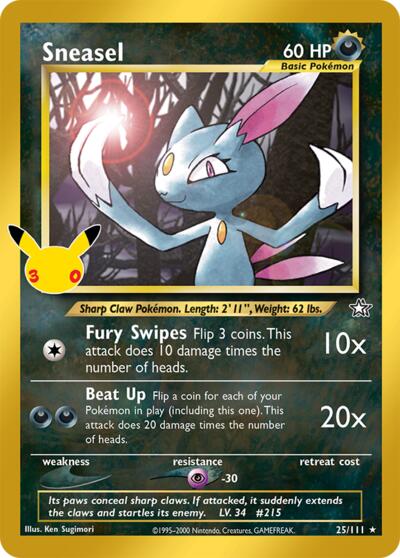 ME: 30th Celebration - 025/111 Sneasel Classic Collection