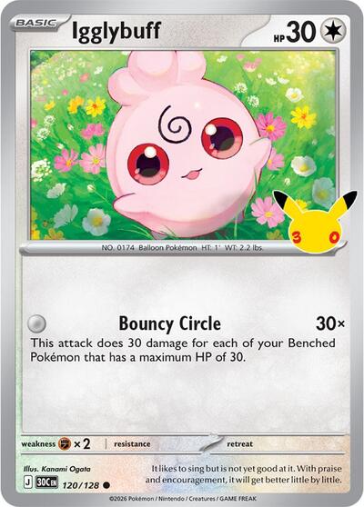 30th Celebration - 120/128 Igglybuff Common