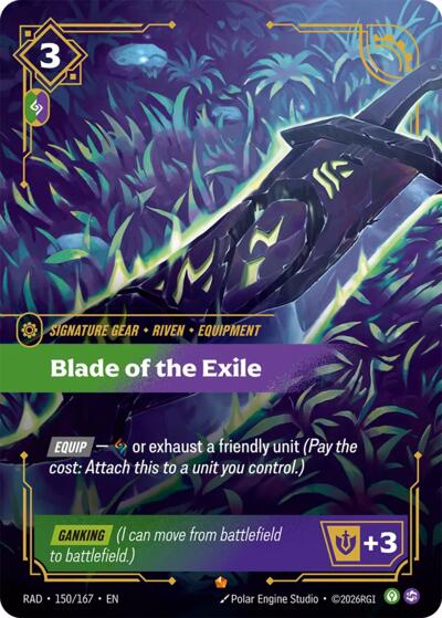 Radiance - 150/167 Blade of the Exile Epic