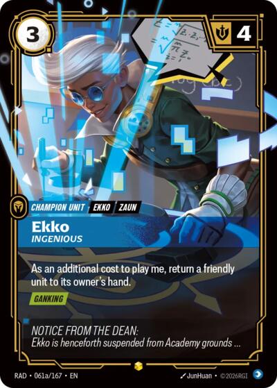 Radiance - 061a/167 Ekko, Ingenious (Alternate Art) Showcase
