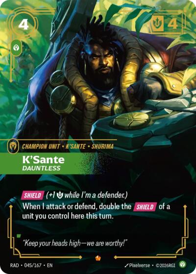 Radiance - 045/167 K'Sante, Dauntless Epic