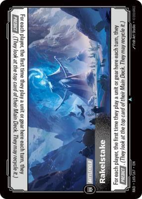 Radiance - 165/167 Rakelstake Uncommon